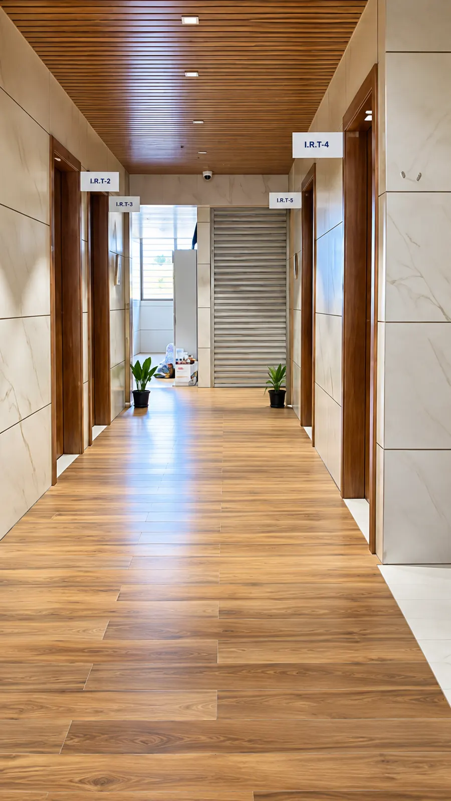 Calm, clean corridors